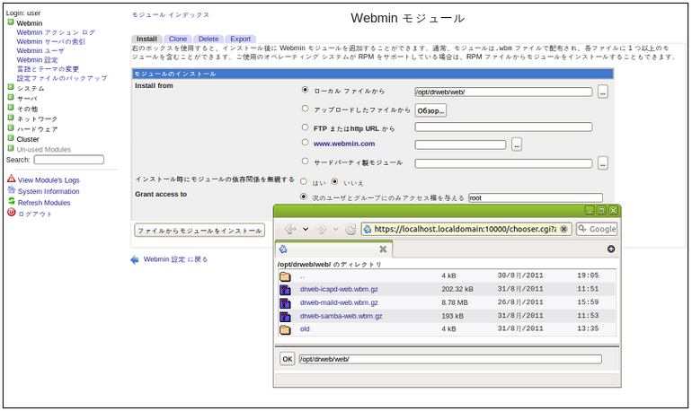 15 - Maild Webmin Module_ja